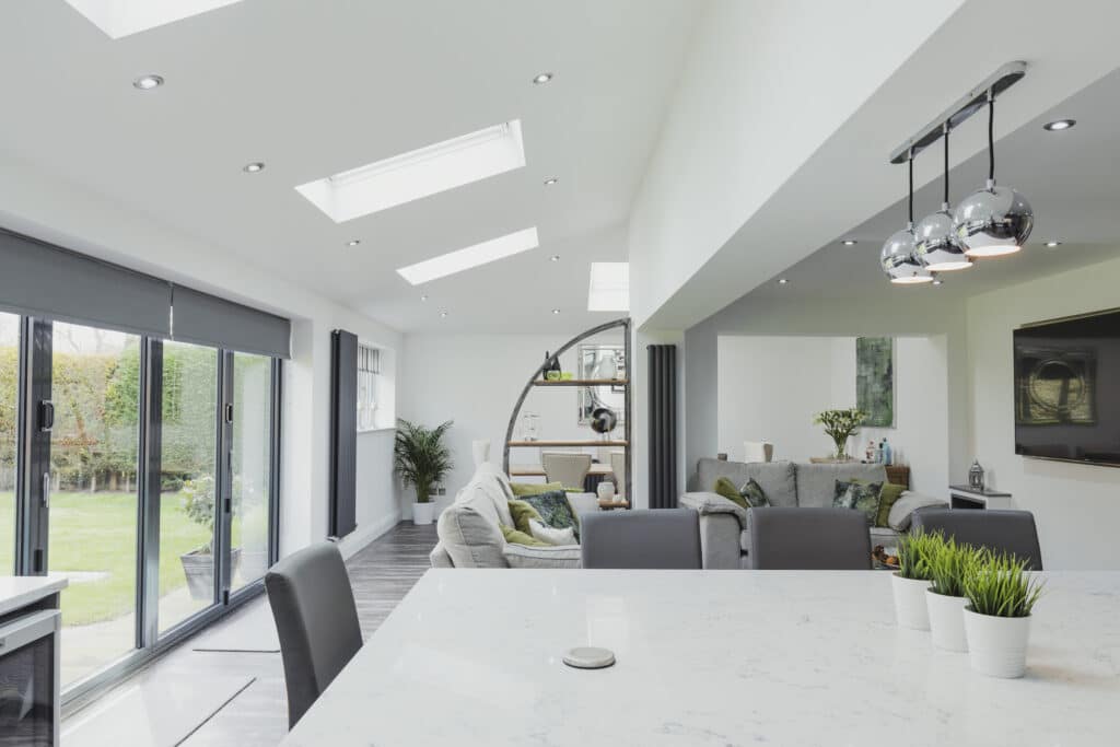 best glass for bifold doors in a new kitchen extension